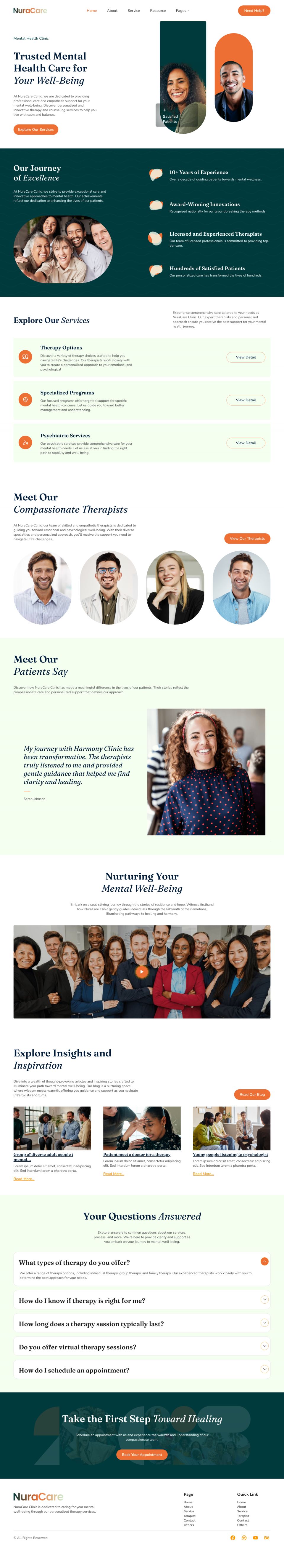 WordPress template ThemeForest NuraCare