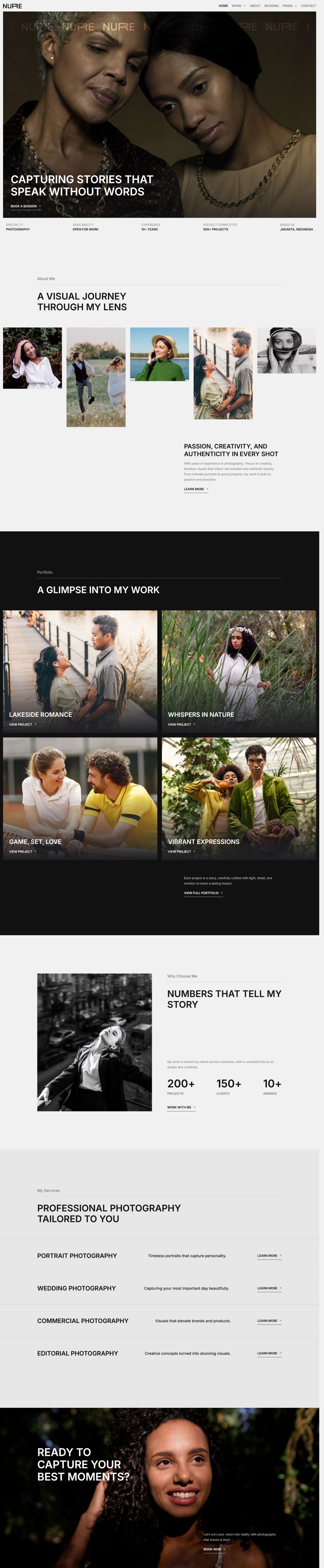 WordPress template ThemeForest Nure