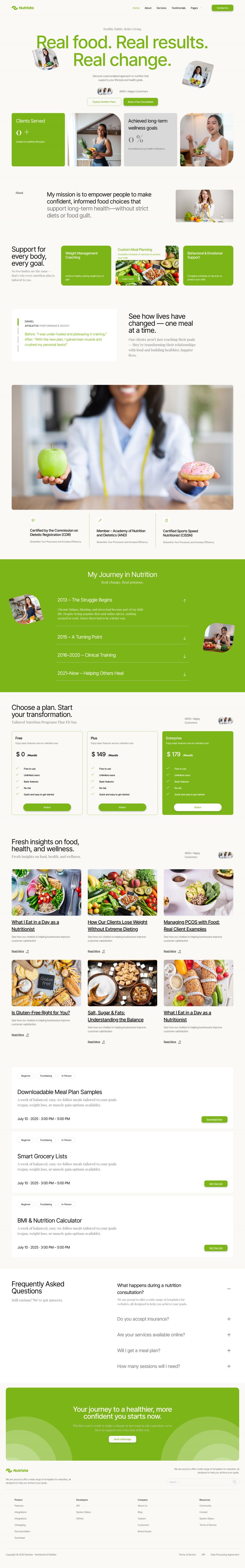 WordPress template ThemeForest Nutrista