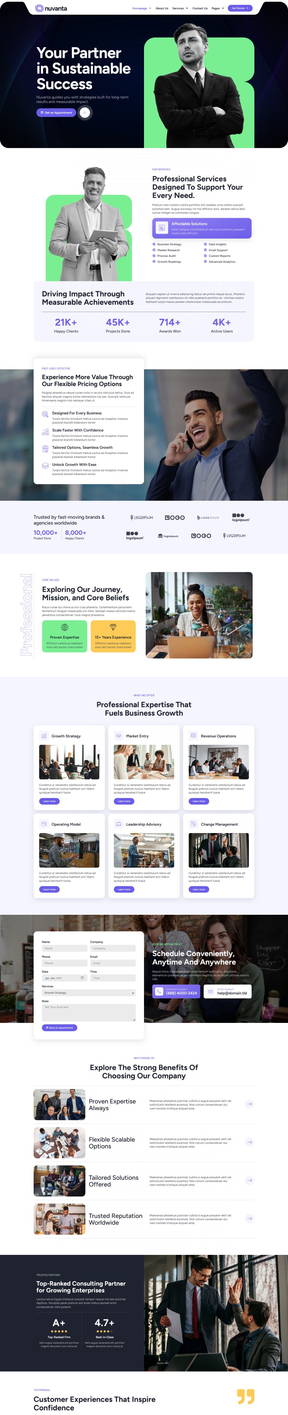 WordPress template ThemeForest Nuvanta