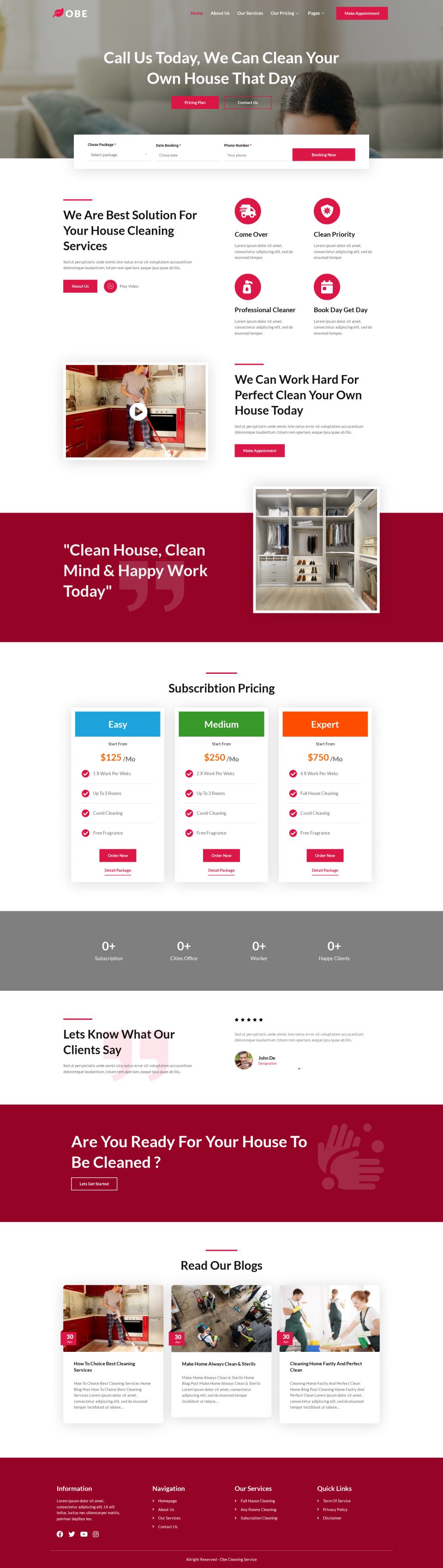 WordPress template ThemeForest Obe
