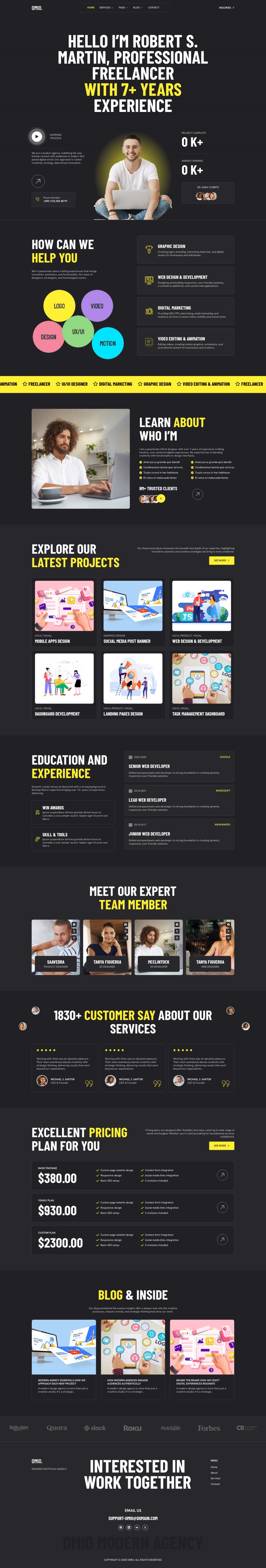 WordPress template ThemeForest Omio