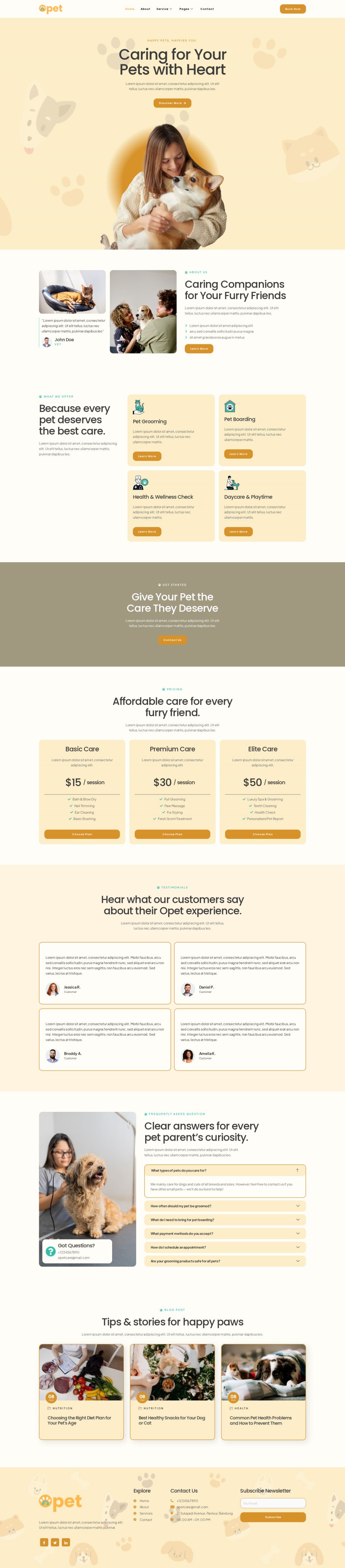 WordPress template ThemeForest Opet