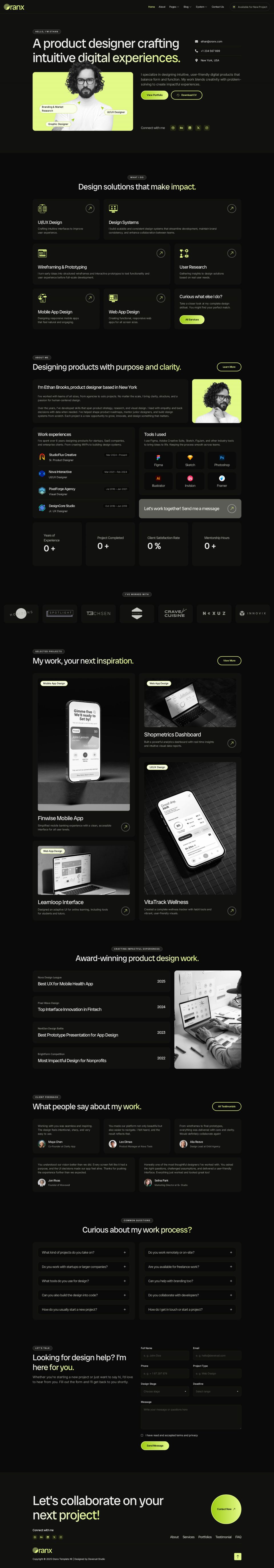 WordPress template ThemeForest Oranx