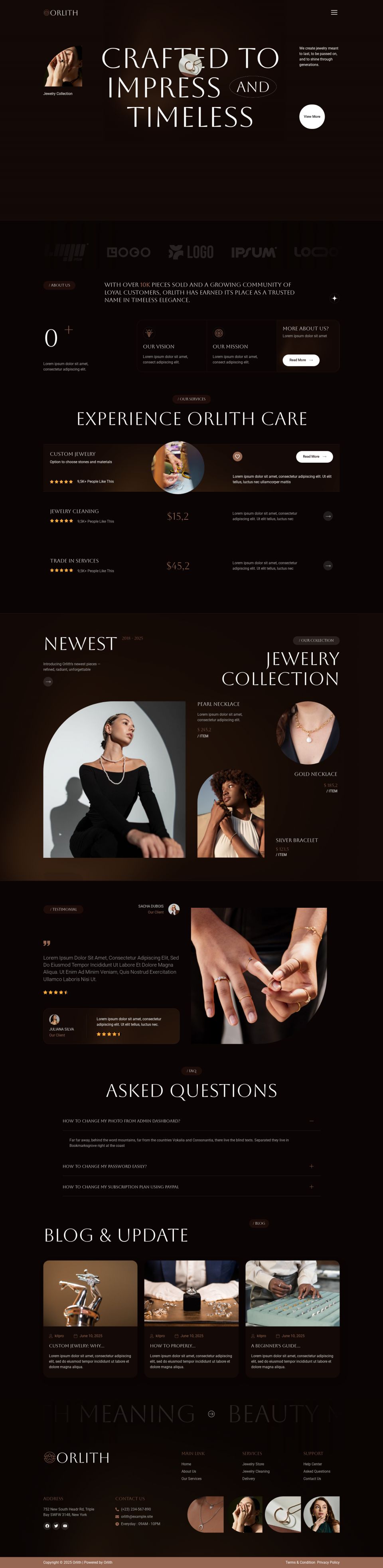WordPress template ThemeForest Orlith