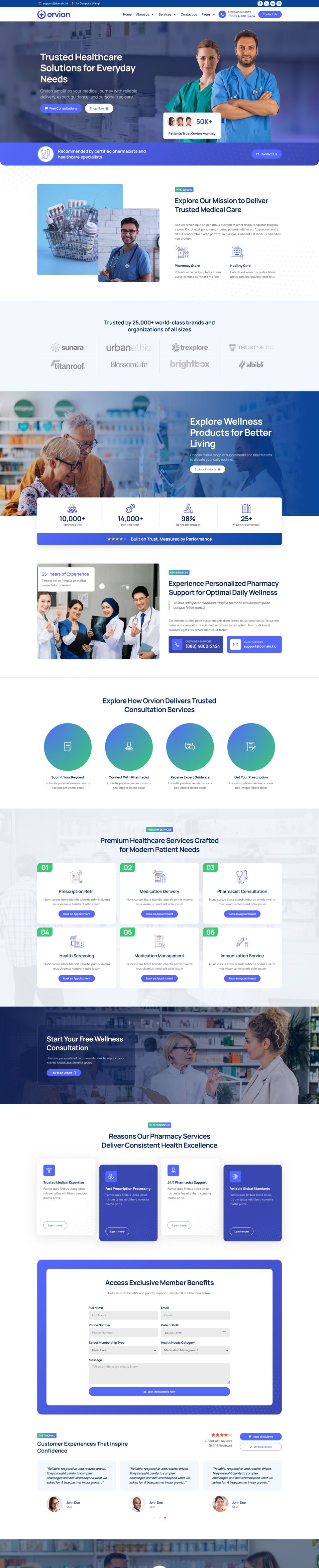 Template ThemeForest Orvion WordPress template ThemeForest Orvion