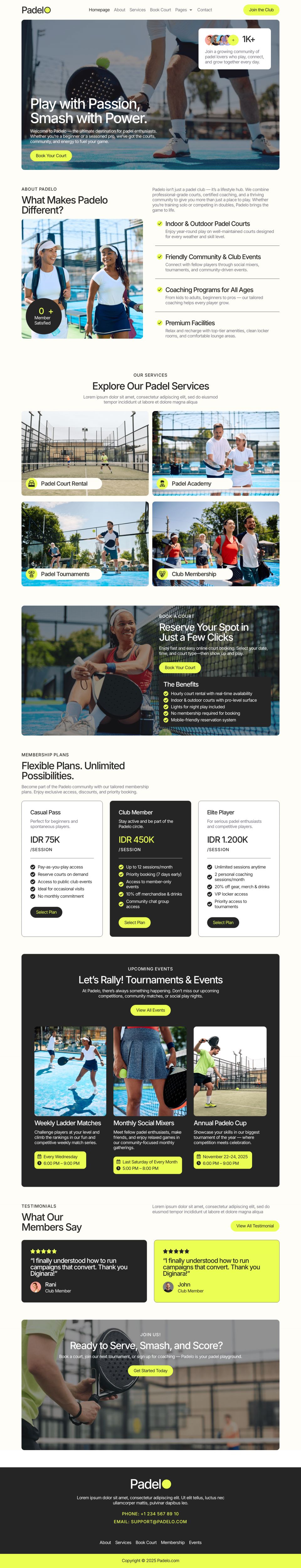 WordPress template ThemeForest Padelo