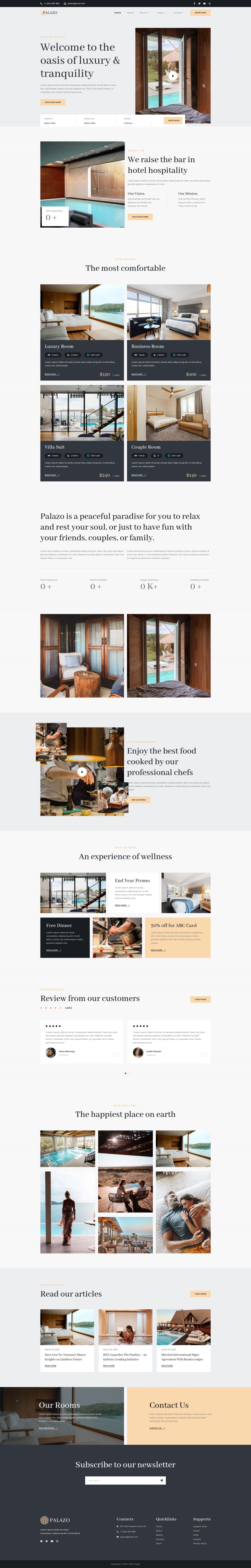 WordPress template ThemeForest Palazo