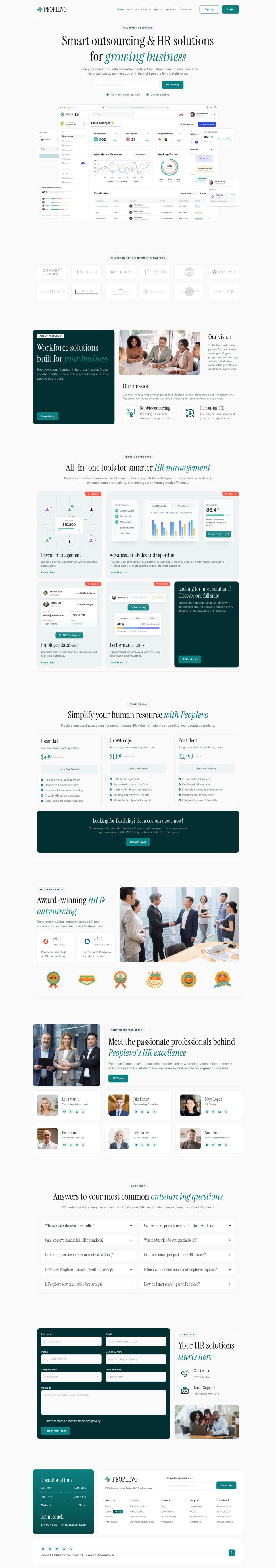 WordPress template ThemeForest Peoplevo