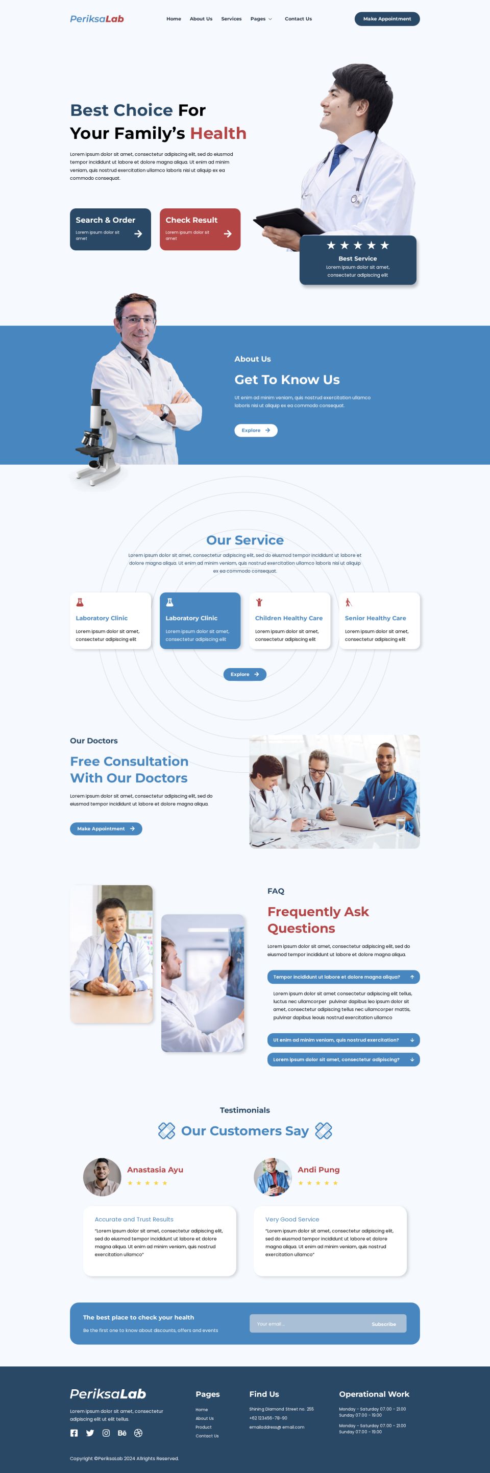 WordPress template ThemeForest Periksalab