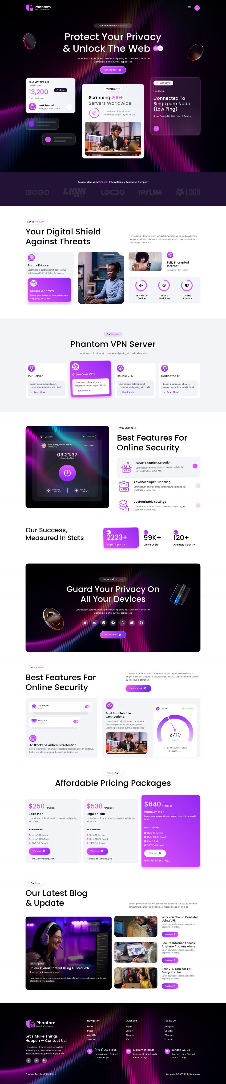 WordPress template ThemeForest Phantom