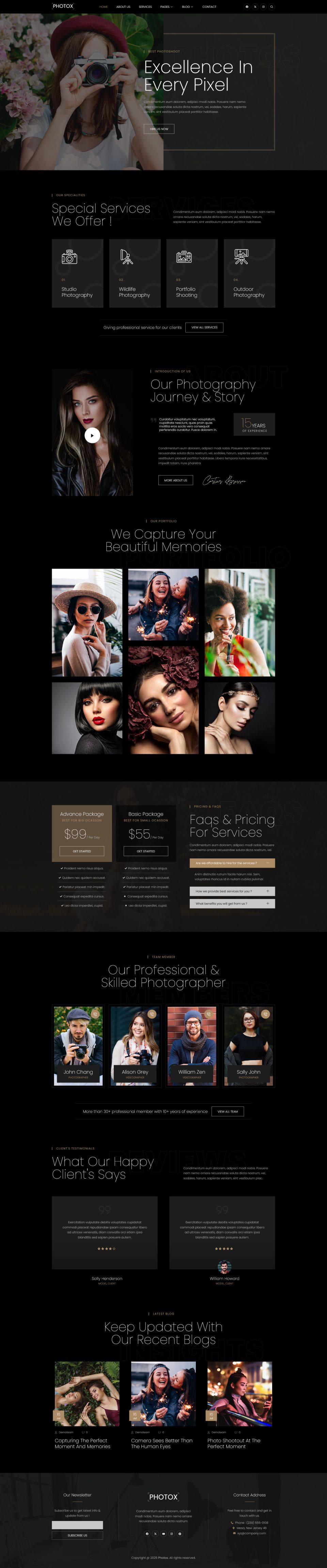 WordPress template ThemeForest Photox