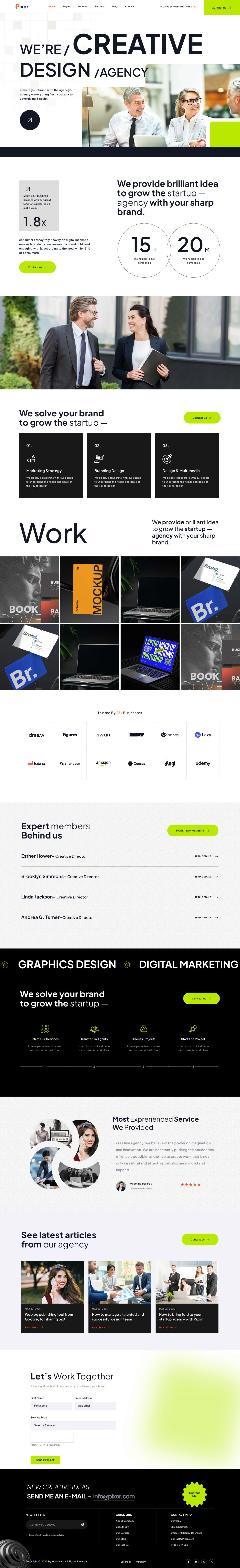 WordPress template ThemeForest Pixor
