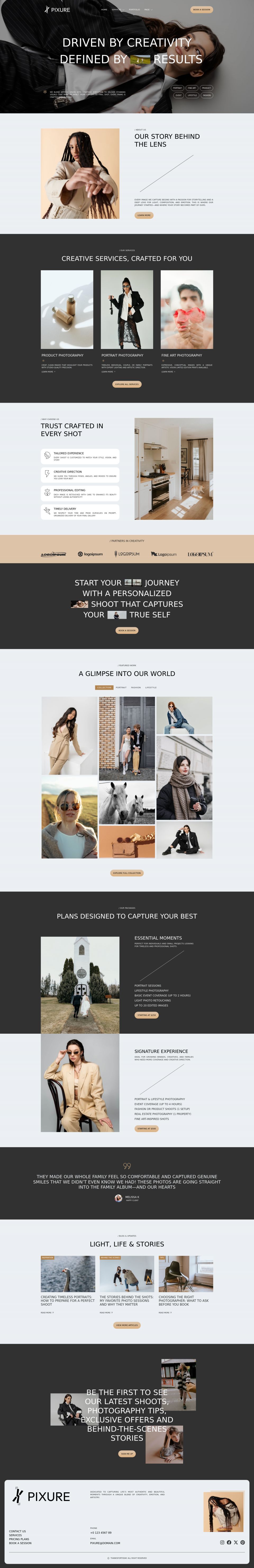 WordPress template ThemeForest Pixure