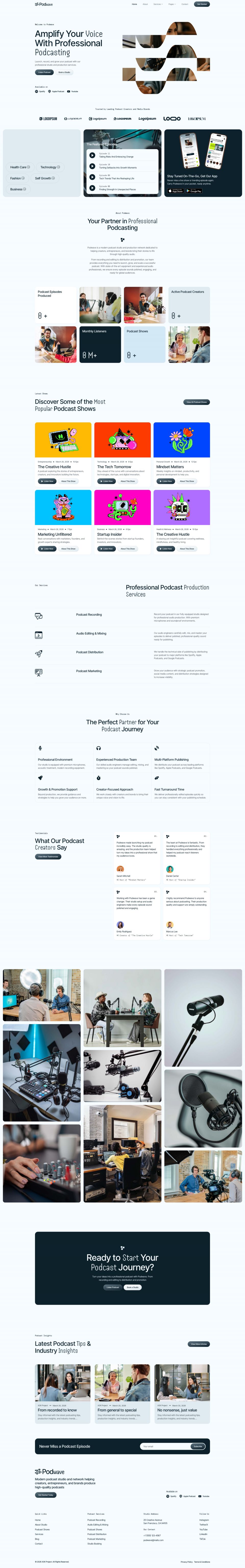 WordPress template ThemeForest Podwave