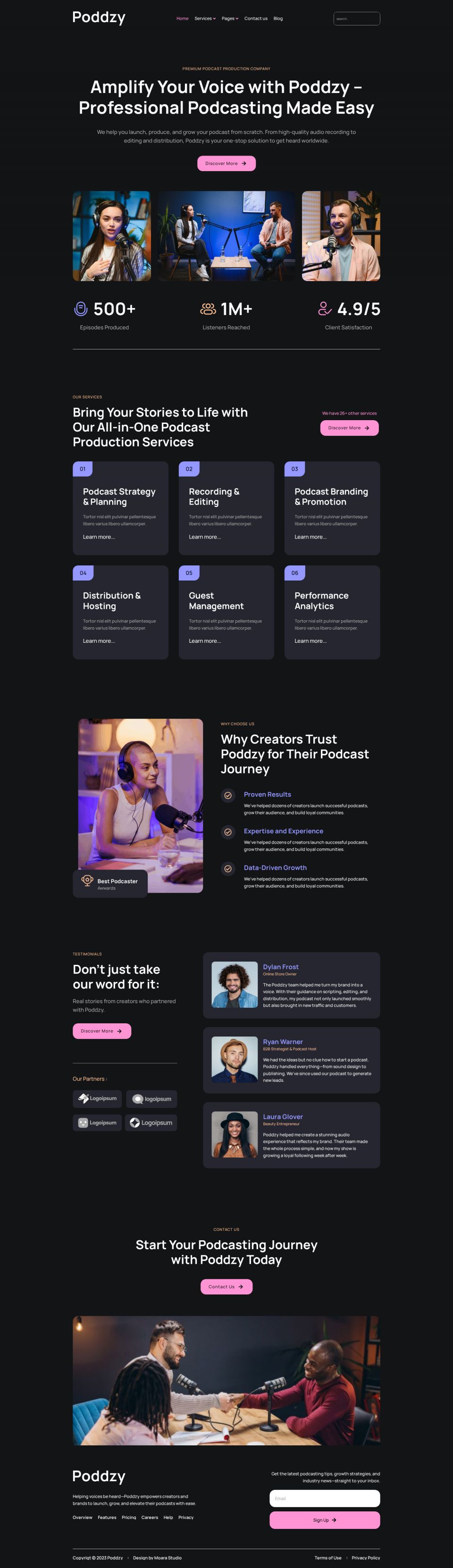 WordPress template ThemeForest Podzzy
