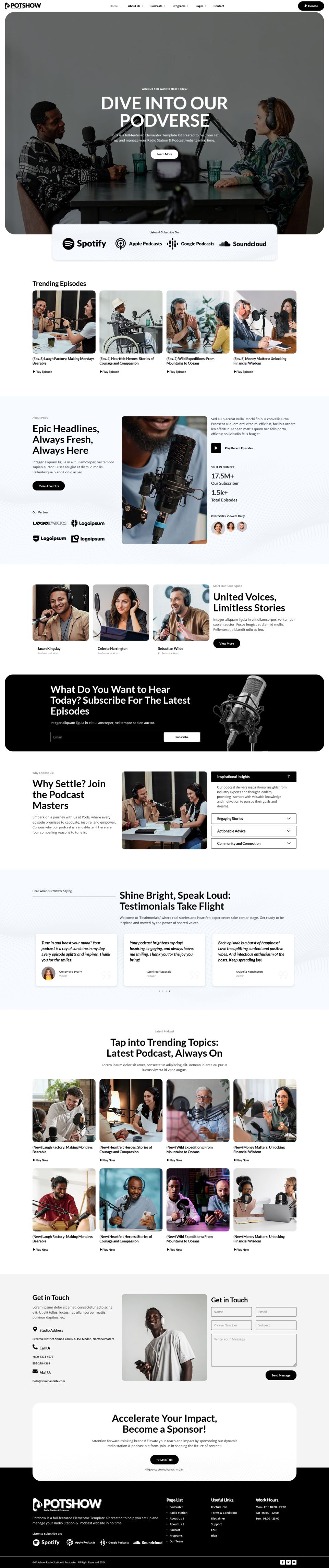 WordPress template ThemeForest Potshow