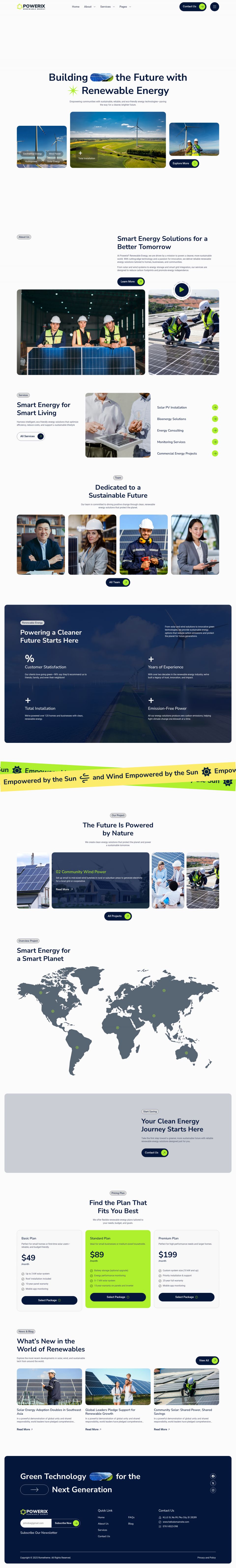 WordPress template ThemeForest Powerix