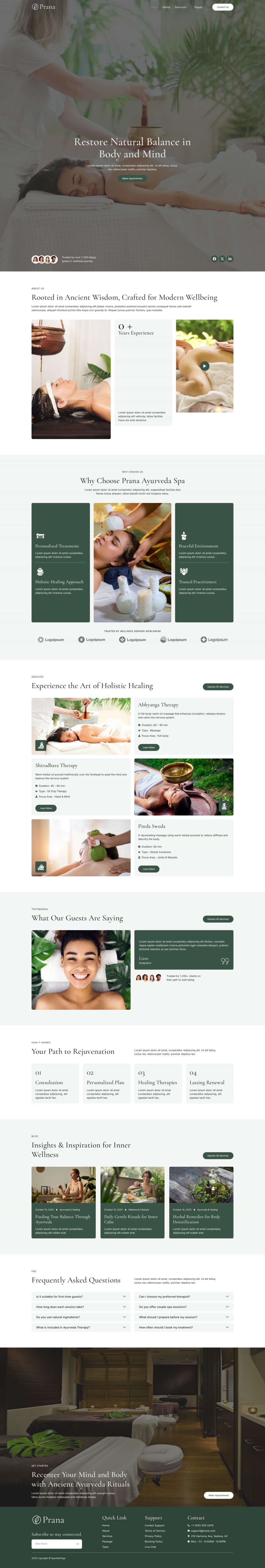 WordPress template ThemeForest Prana