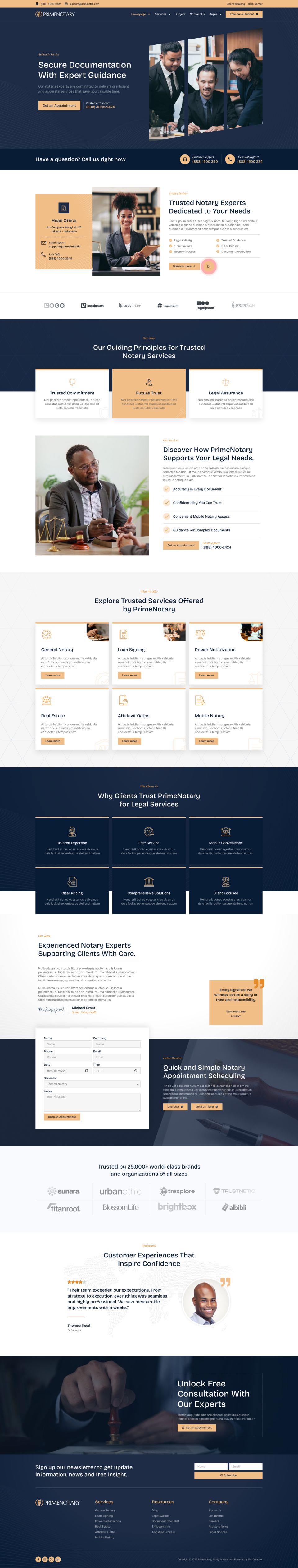 WordPress template ThemeForest PrimeNotary