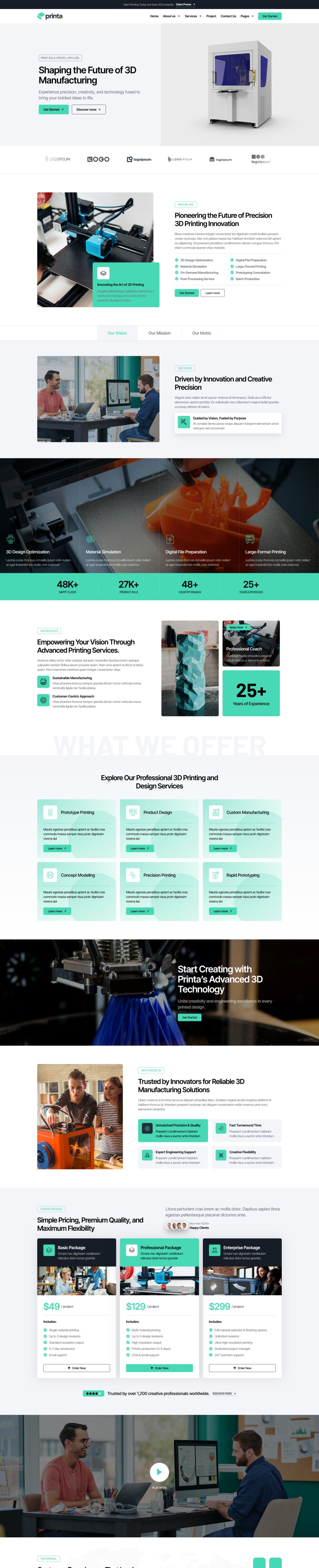 Template ThemeForest Printa WordPress template ThemeForest Printa