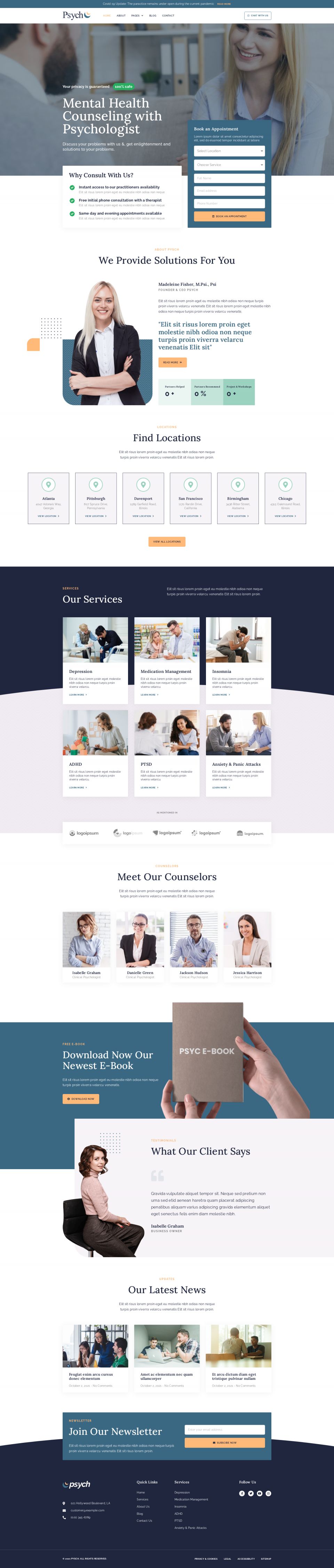 WordPress template ThemeForest Psych