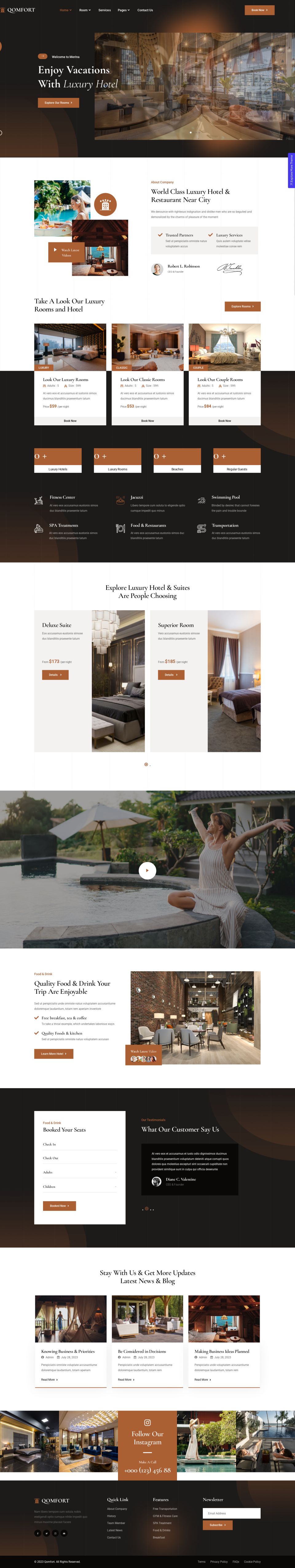 WordPress template ThemeForest Qomfort