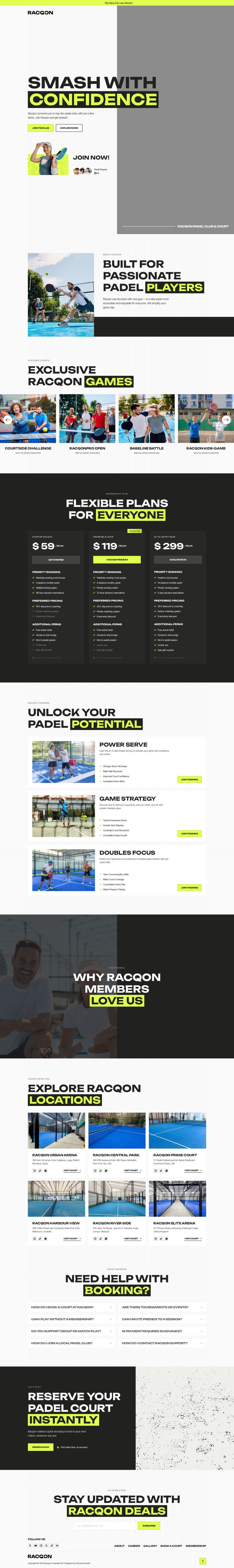 Template ThemeForest Racqon WordPress template ThemeForest Racqon