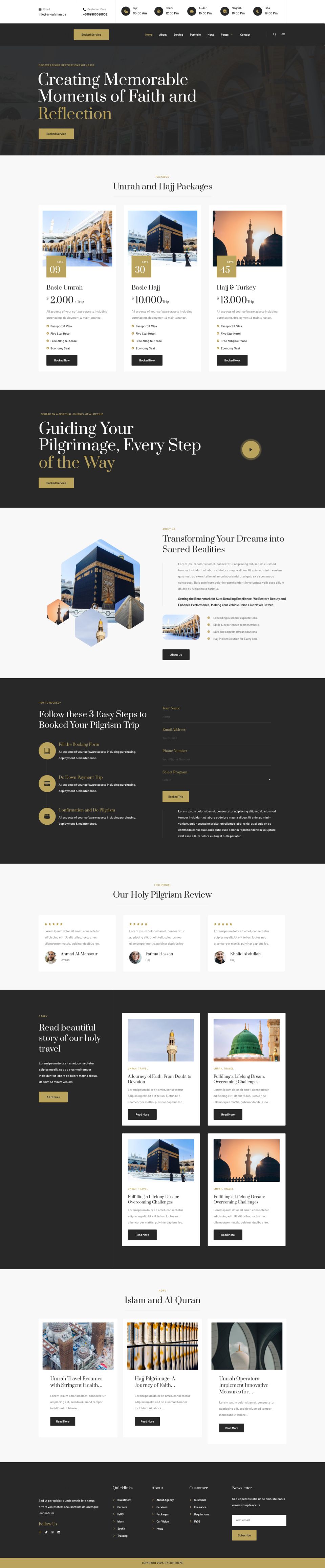 WordPress template ThemeForest Rahman