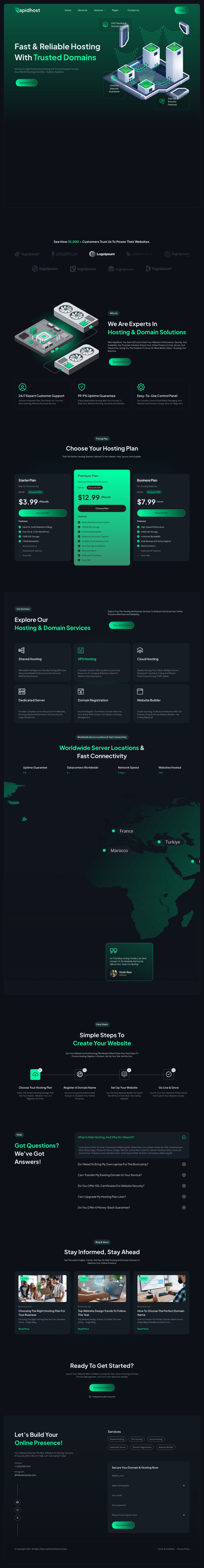 WordPress template ThemeForest Rapidhost