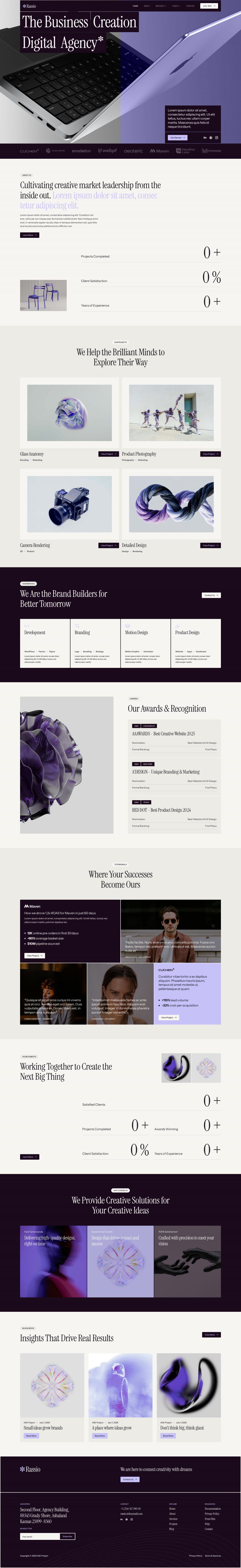 WordPress template ThemeForest Rassio