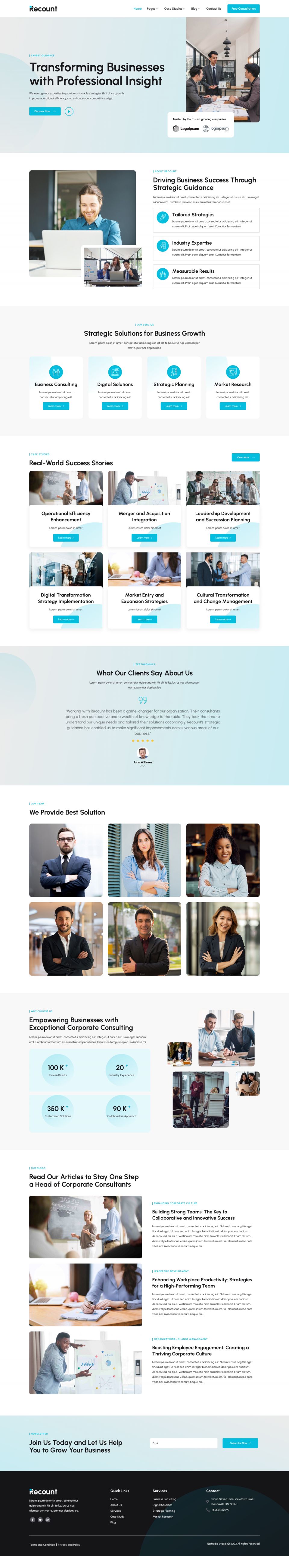 WordPress template ThemeForest Recount
