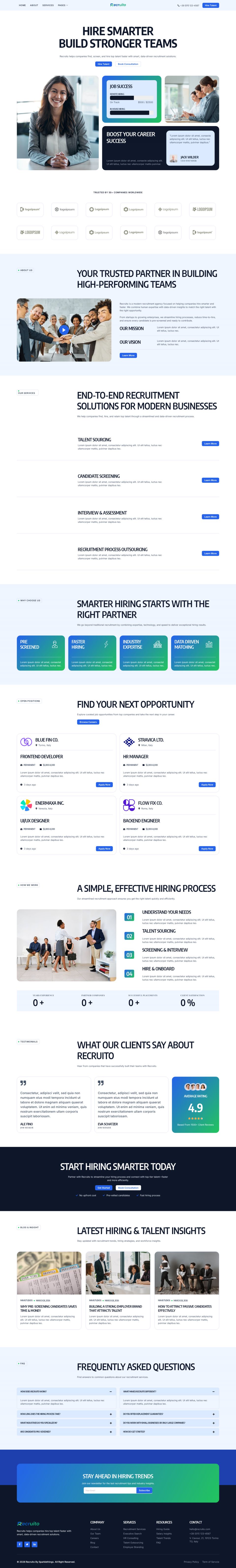 WordPress template ThemeForest Recruito