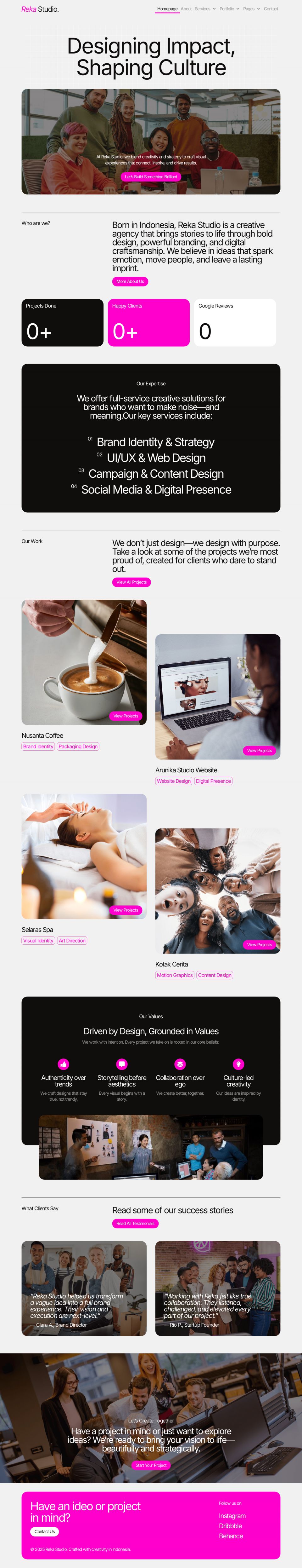 WordPress template ThemeForest RekaStudio
