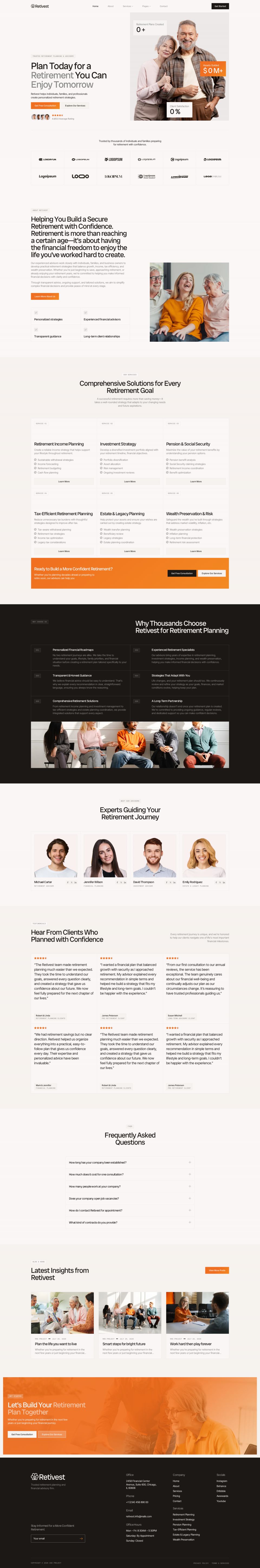 WordPress template ThemeForest Retivest