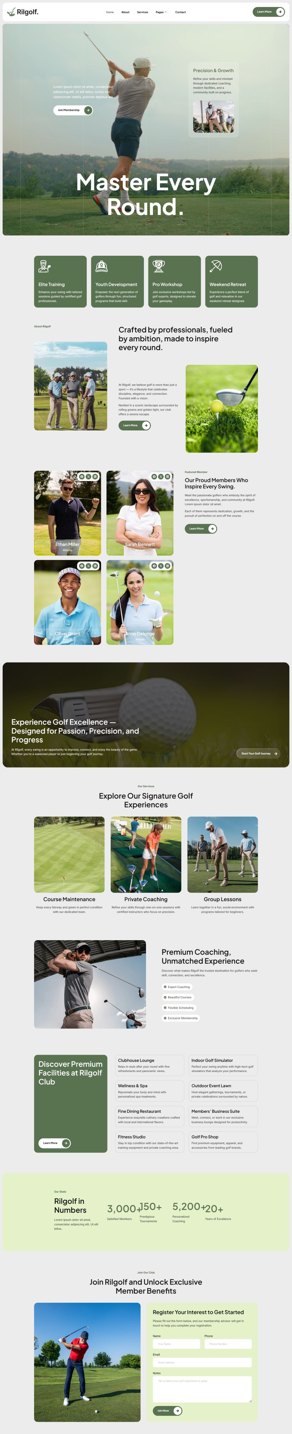 Template ThemeForest Rilgolf WordPress template ThemeForest Rilgolf