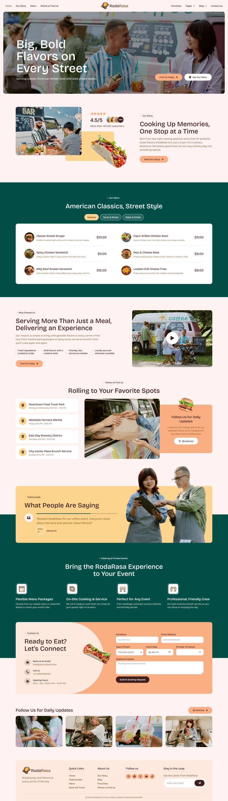 WordPress template ThemeForest RodaRasa