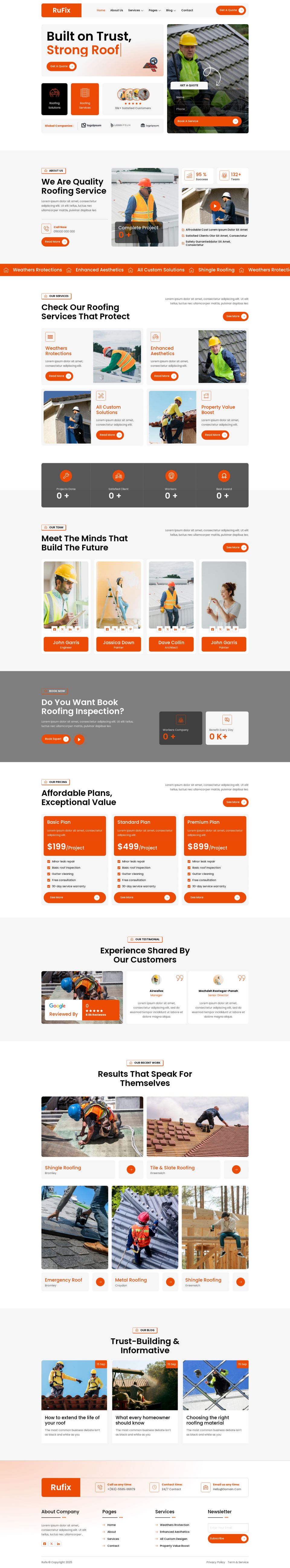 WordPress template ThemeForest Rufix