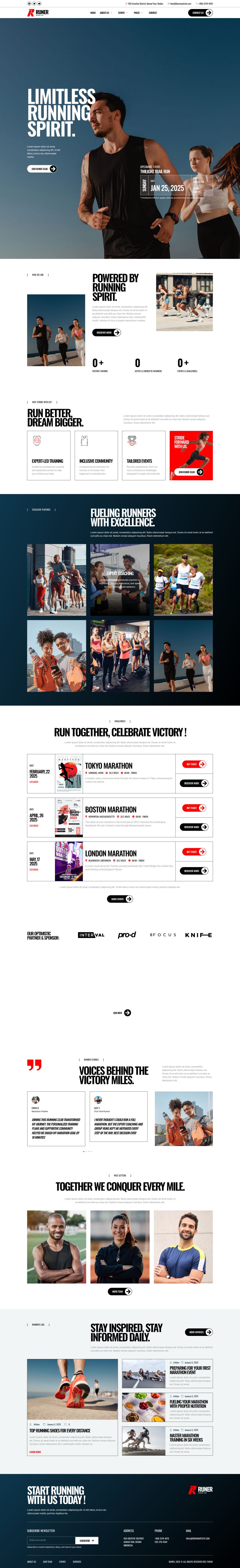 WordPress template ThemeForest Runer