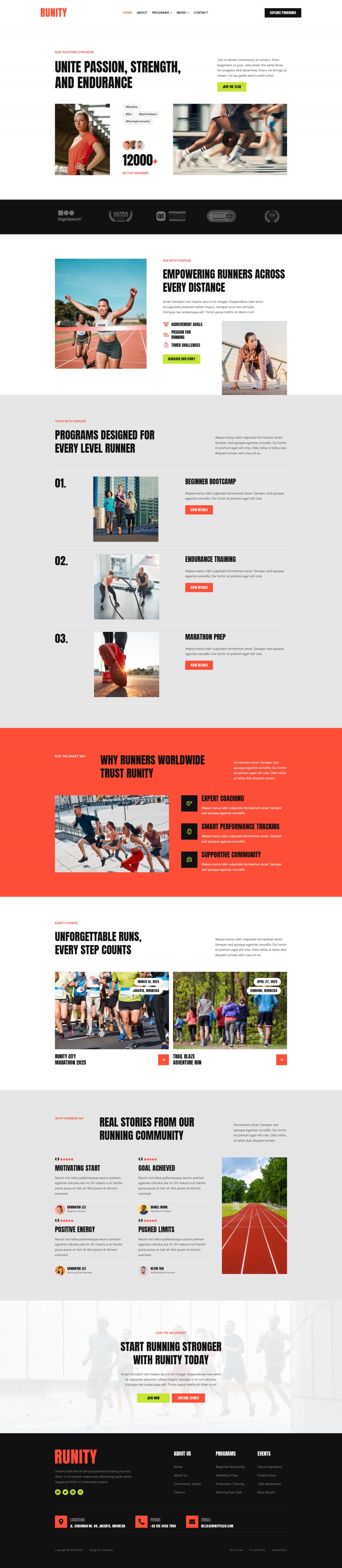 Template ThemeForest Runity WordPress template ThemeForest Runity