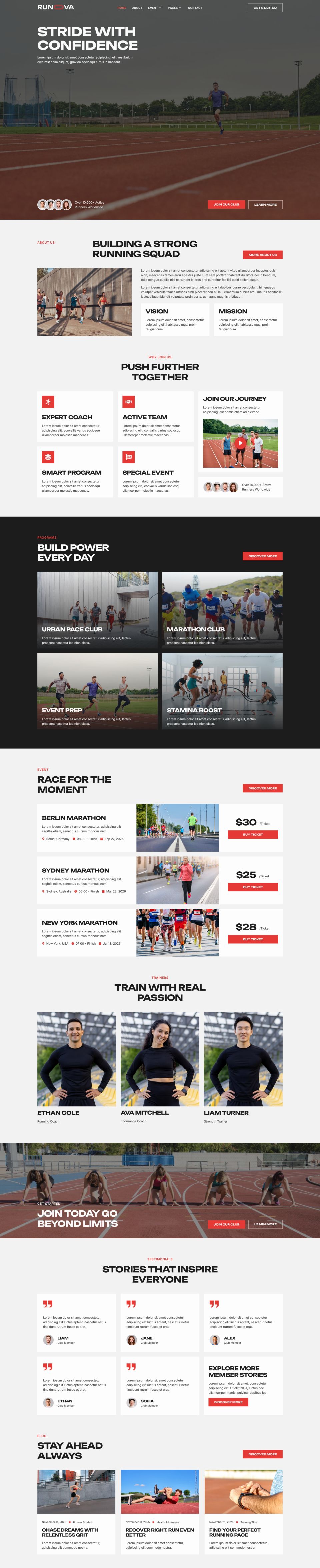 Template ThemeForest Runova WordPress template ThemeForest Runova
