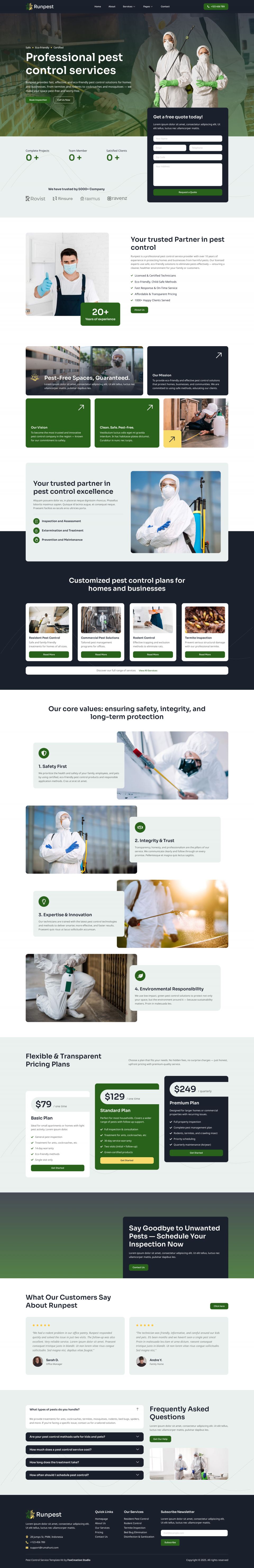 WordPress template ThemeForest Runpest