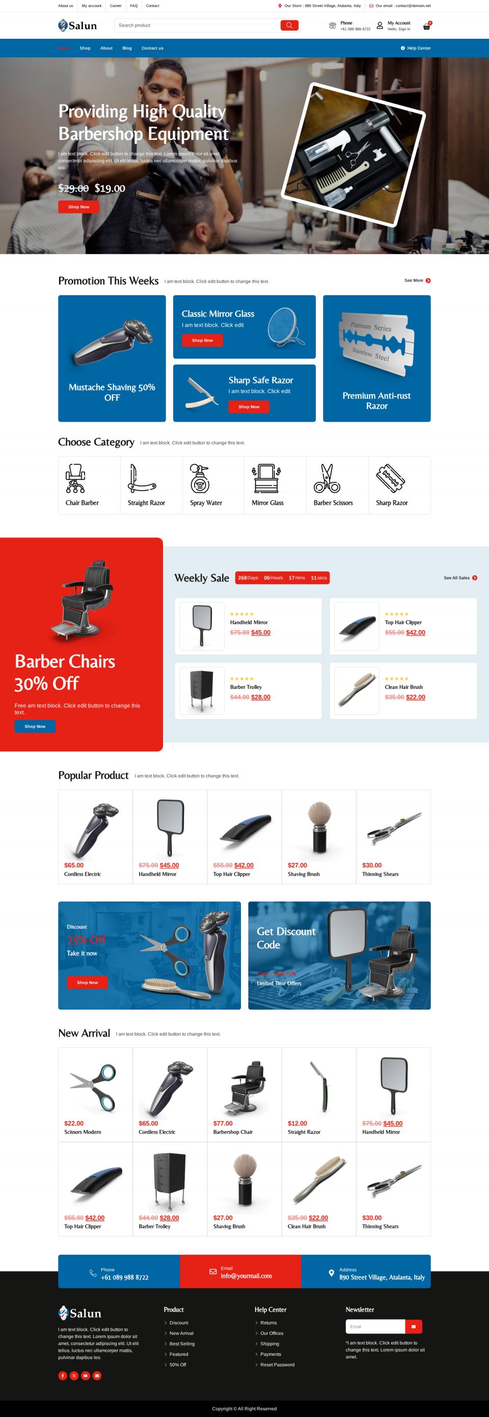 WordPress template ThemeForest Salun