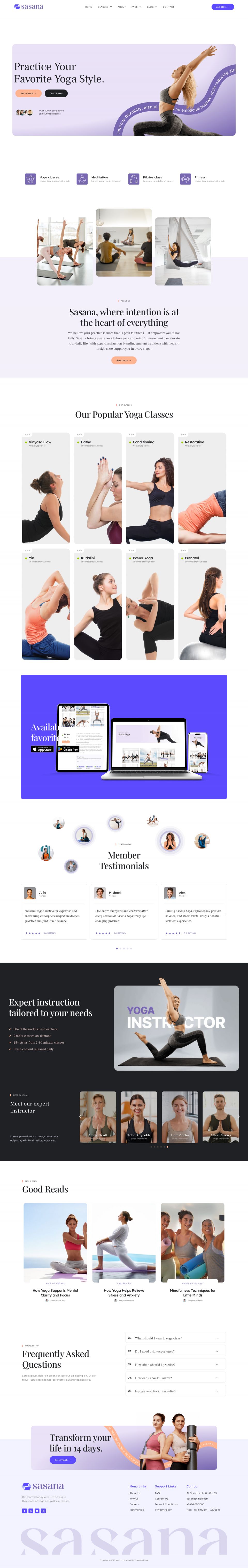 WordPress template ThemeForest Sasana