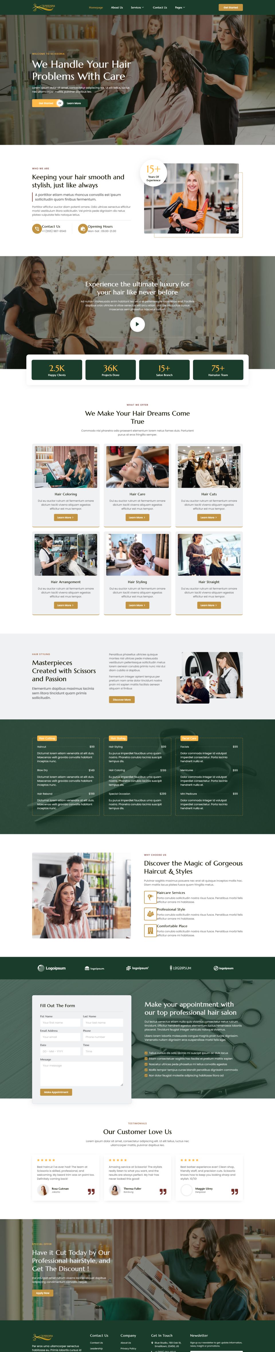 Template ThemeForest Scissoria WordPress template ThemeForest Scissoria
