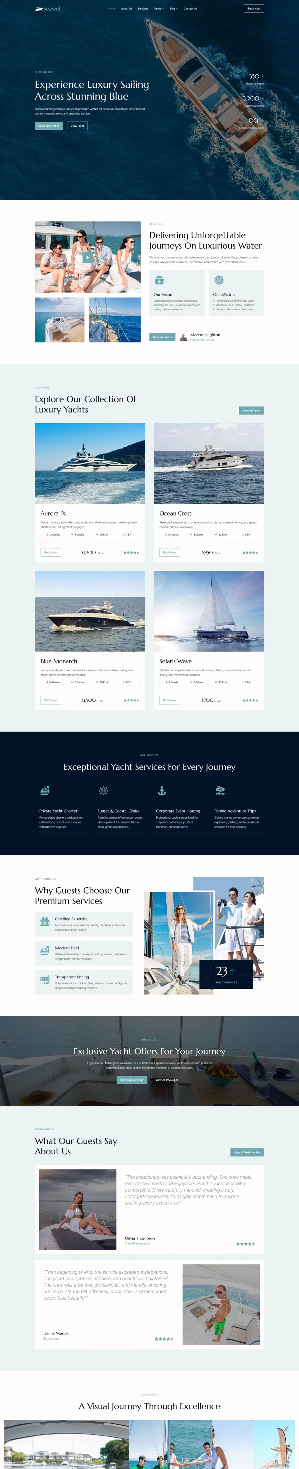 Template ThemeForest Seawell WordPress template ThemeForest Seawell