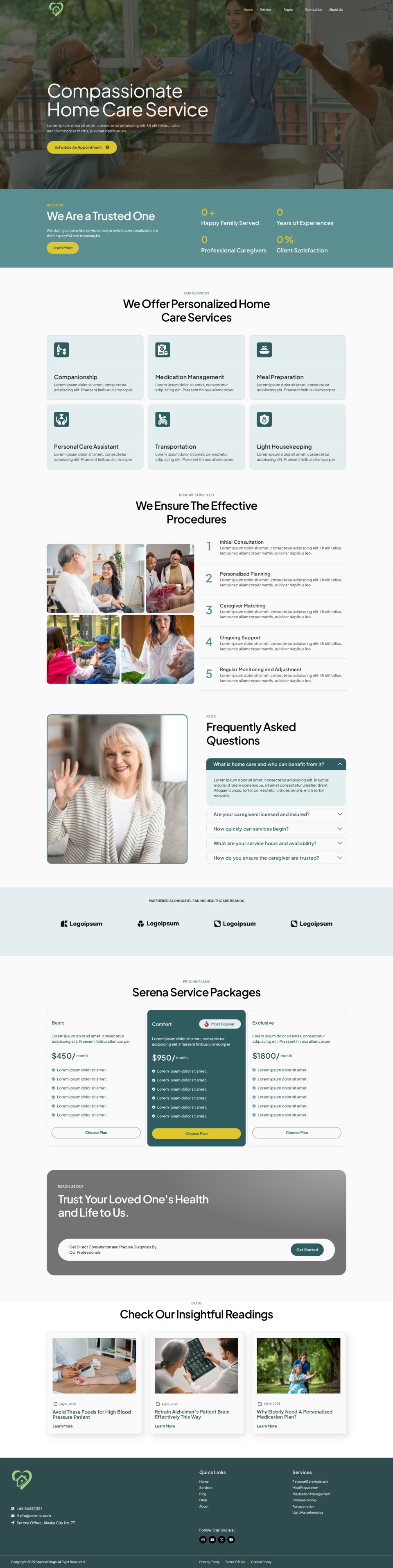 WordPress template ThemeForest Serena