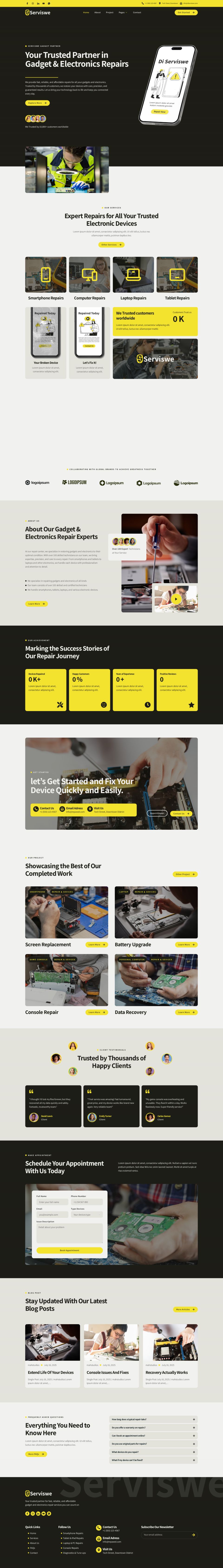 WordPress template ThemeForest Serviswe