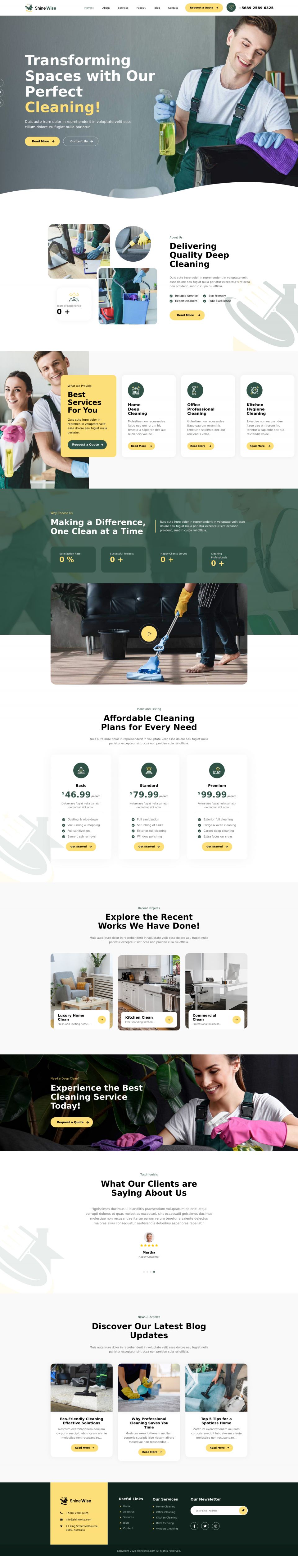 WordPress template ThemeForest Shinewise