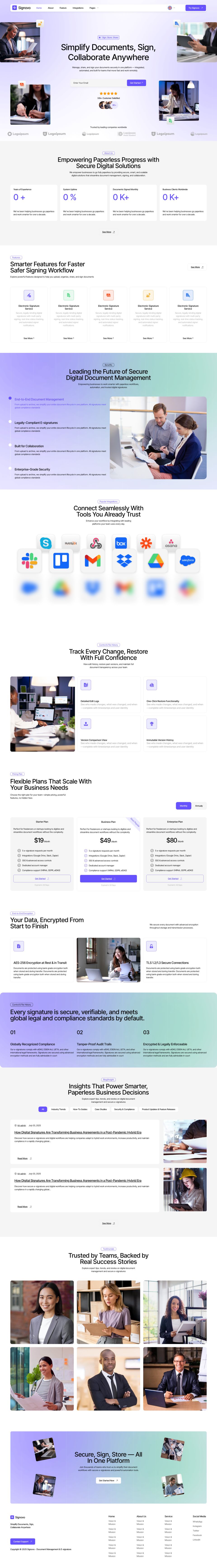 WordPress template ThemeForest Signovo